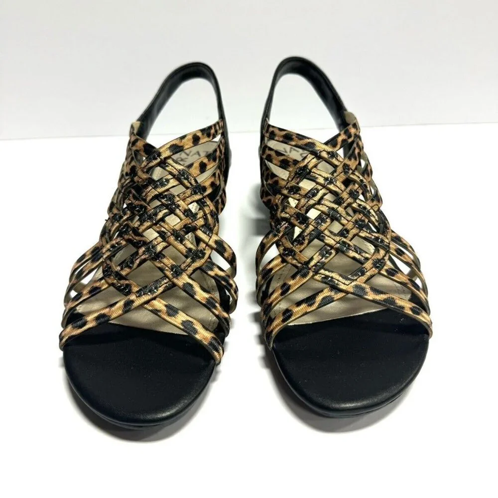 Naturalizer Womens Remix Slingback Sandal Leopard Print Size 6 M